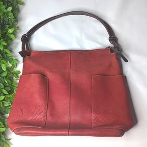 Sundance Simplicity Slouch bag red leather